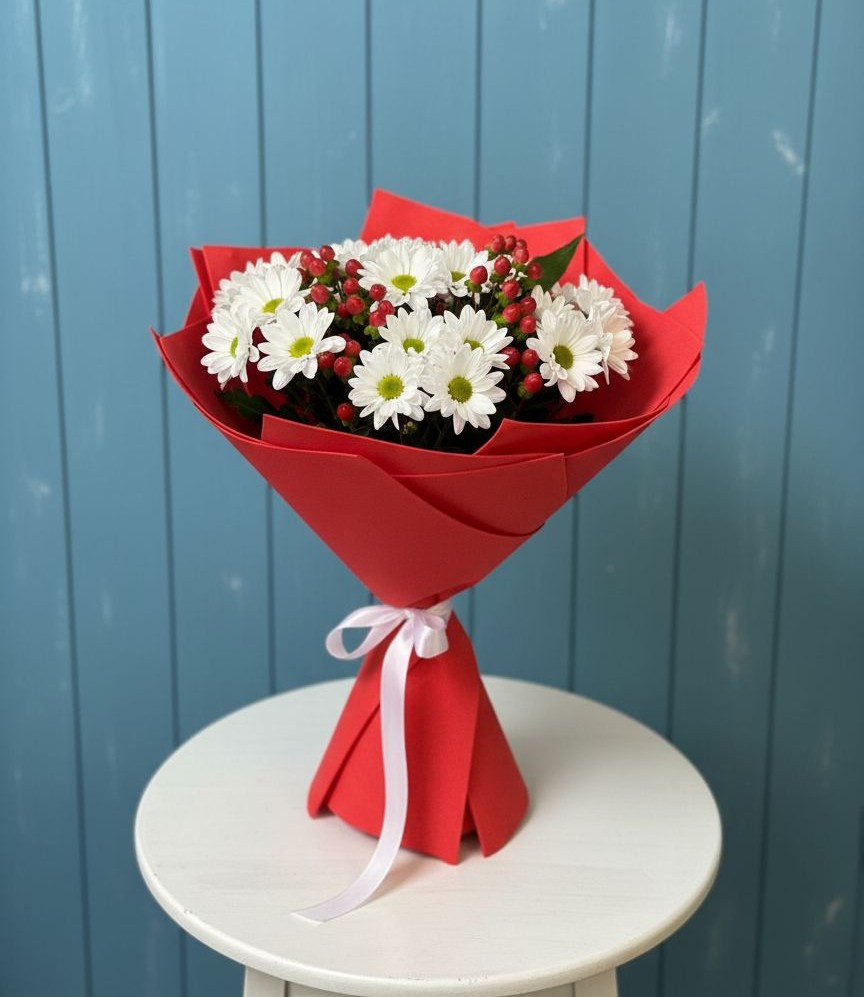 Букет цветов из: Хризантемы в Быково Подольского района