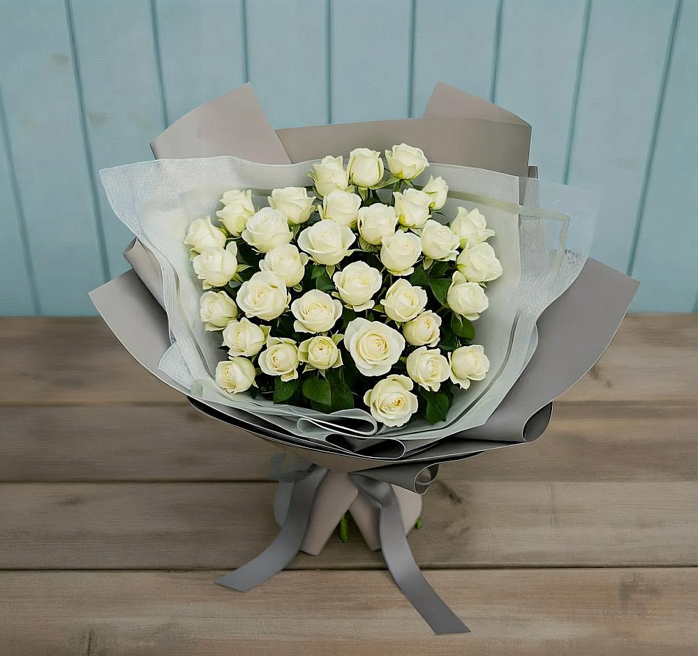 Букет Белоснежная нежность в Быково Подольского района