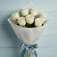 Букет 7 Белых роз Эдлесс Лав в Быково Подольского района