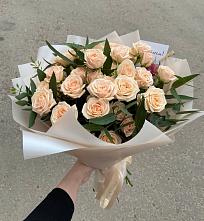 Букет Кремовые розы Латте в Быково Подольского района