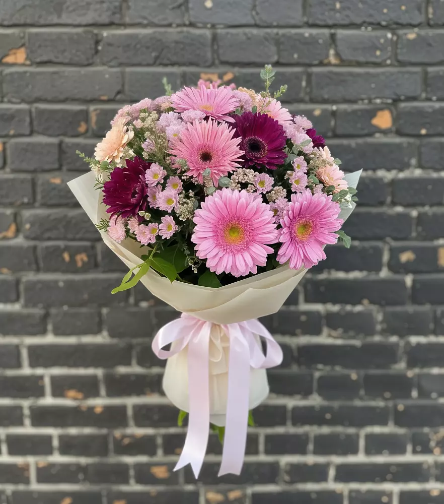 Букет цветов из: Герберы и Хризантемы в Быково Подольского района
