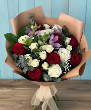 Букет цветов из:  Розы и Альстромерии в Быково Подольского района