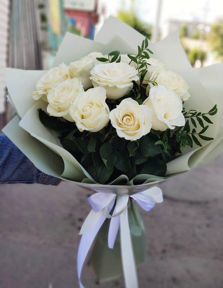 Букет Белые розы Проуд в Быково Подольского района