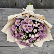 Букет цветов из:  Розы и Хризантемы в Быково Подольского района