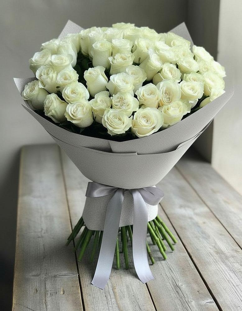 Букет 35 Белых роз в Быково Подольского района