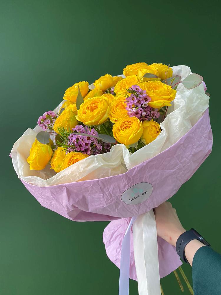 Кустовые желтые розы в Быково Подольского района Букет Кустовые желтые розы в Быково Подольского района