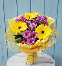 Букет цветов из:  Хризантемы и Герберы #REPLACE_PRED# Быково Подольского района