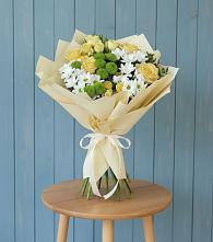 Букет цветов из:  Хризантемы и Розы в Быково Подольского района