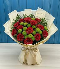 Букет цветов из:  Розы и Хризантемы #REPLACE_PRED# Быково Подольского района