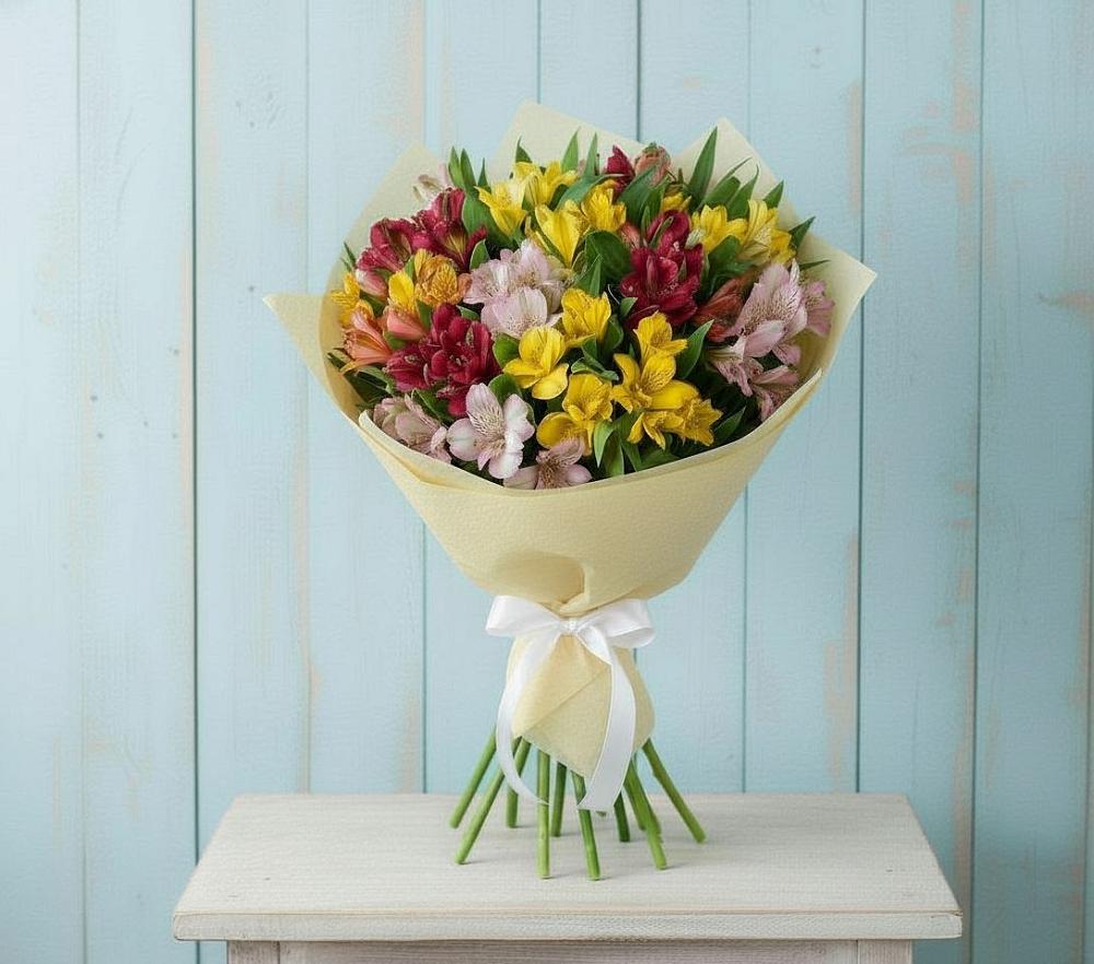 Букет цветов из: Альстромерии в Быково Подольского района