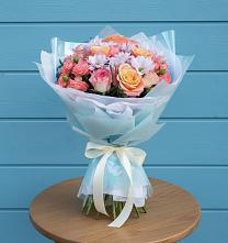 Букет цветов из:  Хризантемы и Розы #REPLACE_PRED# Быково Подольского района