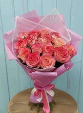 Букет 15 Розовых роз Равель в Быково Подольского района