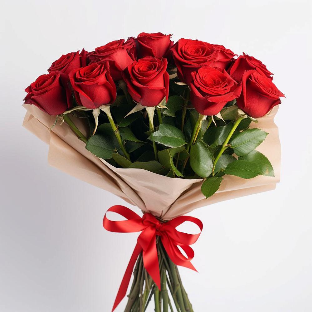 Букет 11 Красных роз Эдлесс Лав в Быково Подольского района