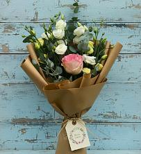 Букет цветов из:  Розы и Лизиантусы в Быково Подольского района