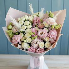 Букет цветов из:  Альстромерии и Розы в Быково Подольского района